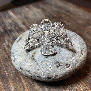 155. Avon Heavenly Angel Birthstone Tac Brooch Pin - April